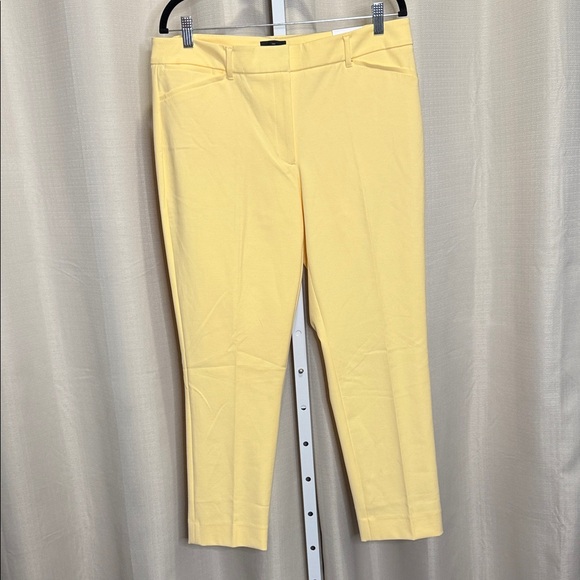 White House Black Market Pants - White House Black Market Yellow Cropped Pants